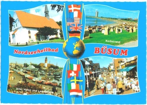 Cartolina büsum 4 fig - cartolina,,