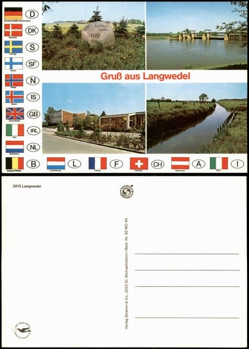 Langwedel cartolina - langwedel, (weser)