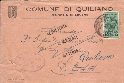Rsi lettera nel distretto - lettera,